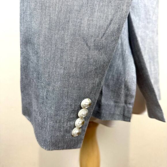 J.Crew‎ Grey Ludlow Somelos Cotton Blazer Men’s 44R Read - Picture 5 of 16